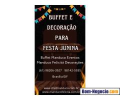 Buffet e decoração para festa junina em Brasília DF